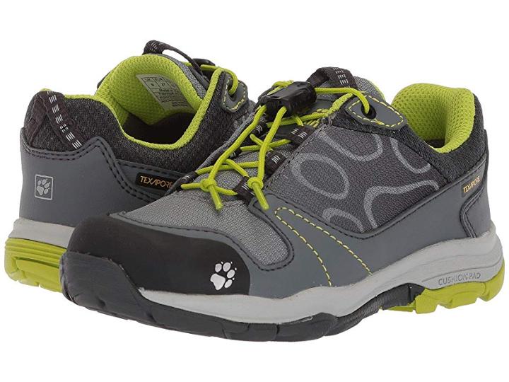 Jack Wolfskin Kids Akka Waterproof Low (toddler/little Kid/big Kid) (lime) Boys Shoes