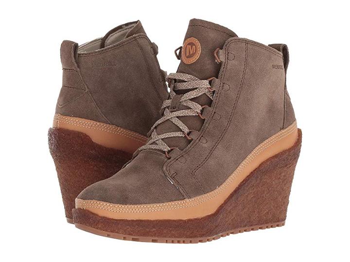 Merrell Tremblant Wedge Lace (merrell Stone) Women's Lace-up Boots