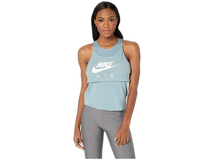 Nike Air Tank Graphic (aviator Grey/white) Women's Sleeveless