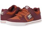 Dc Kids Pure (little Kid/big Kid) (burgundy/tan) Boys Shoes