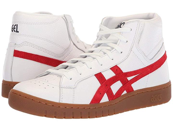 Asics Tiger Gel-ptgtm Mt (white/classic Red) Men's  Shoes