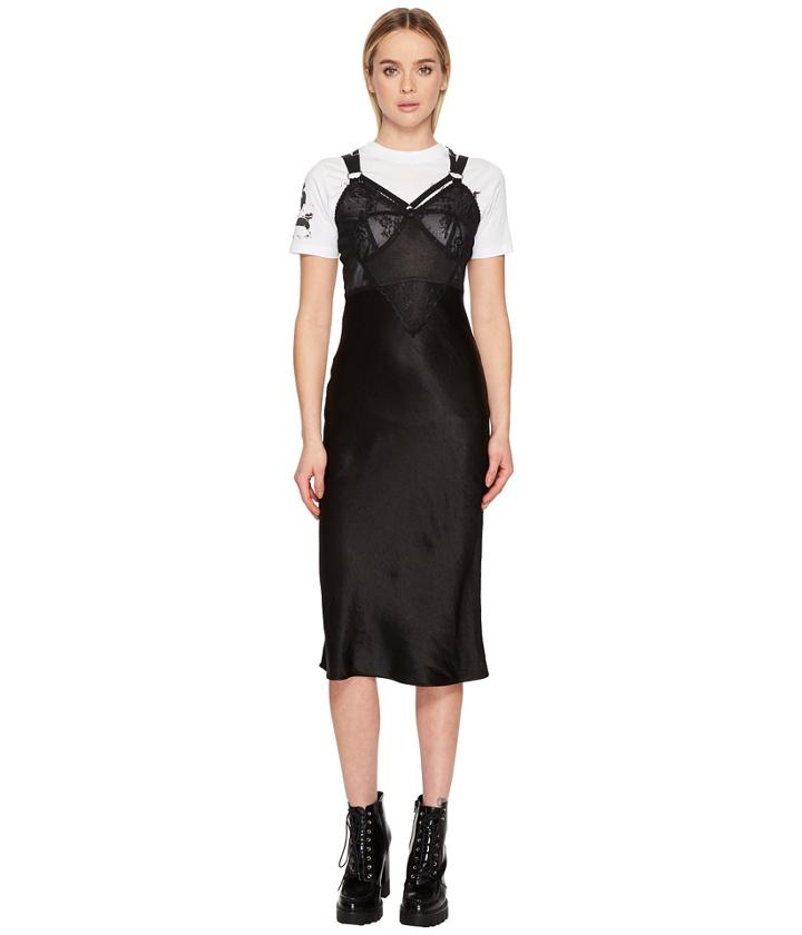 Mcq Bra Hybrid Dress (black) Women's Dress