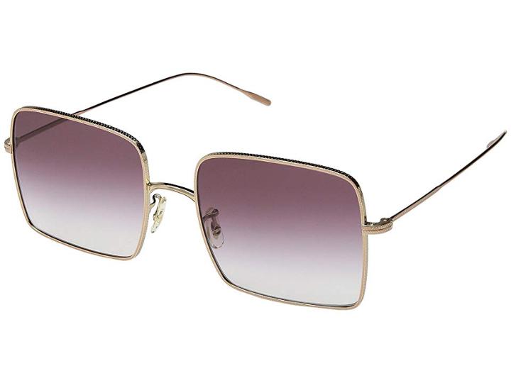 Oliver Peoples Rassine (soft Rose Gold/magenta Clear Gradient) Fashion Sunglasses