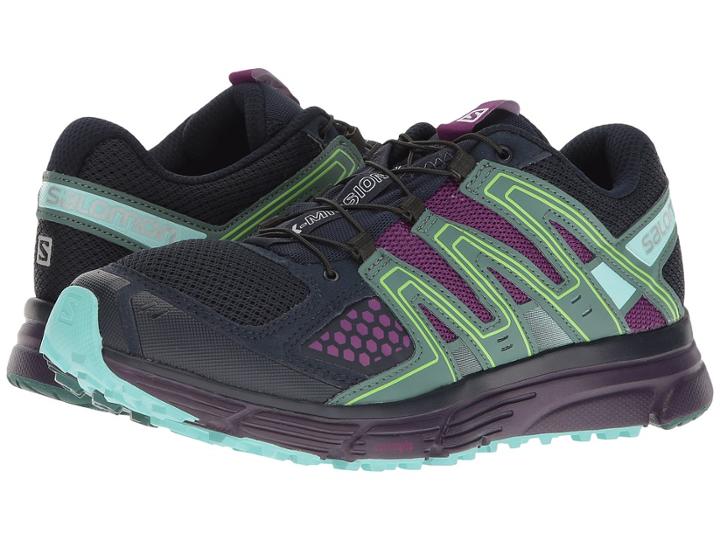 Salomon X-mission 3 (navy Blazer/grape Juice/north Atlantic) Women's Shoes