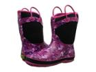 Western Chief Kids Heart Camo Neoprene Boot (little Kid/big Kid) (black) Girls Shoes