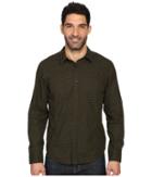 Prana Lukas Shirt (dark Olive) Men's Long Sleeve Button Up