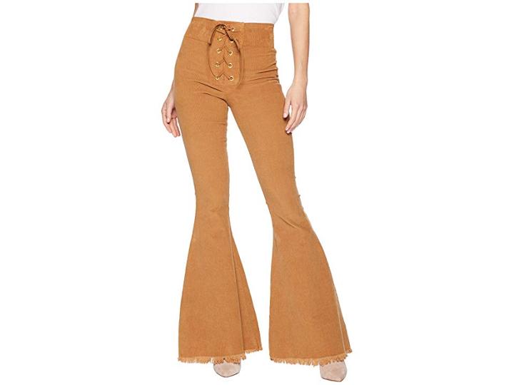 Show Me Your Mumu Cam Cam Lace-up Bells (stretch Corduroy Hazelnut) Women's Casual Pants