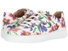 Salvatore Ferragamo Fasano (white/multicolor Capra Bunny) Women's Lace Up Casual Shoes