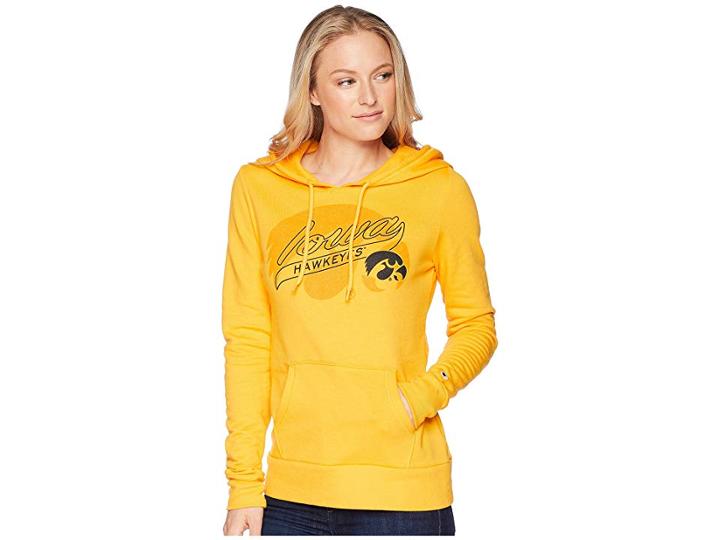 Champion College Iowa Hawkeyes Eco University Fleece Hoodie (collegiate Gold) Women's Sweatshirt