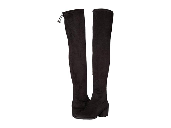 Vaneli Fancie (black Punto Super Suede Stretch/black Elastic/gunmetal Buckle) Women's Boots