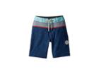 Vissla Kids Congos Four-way Stretch 17 Boardshorts (big Kids) (dark Denim) Boy's Swimwear