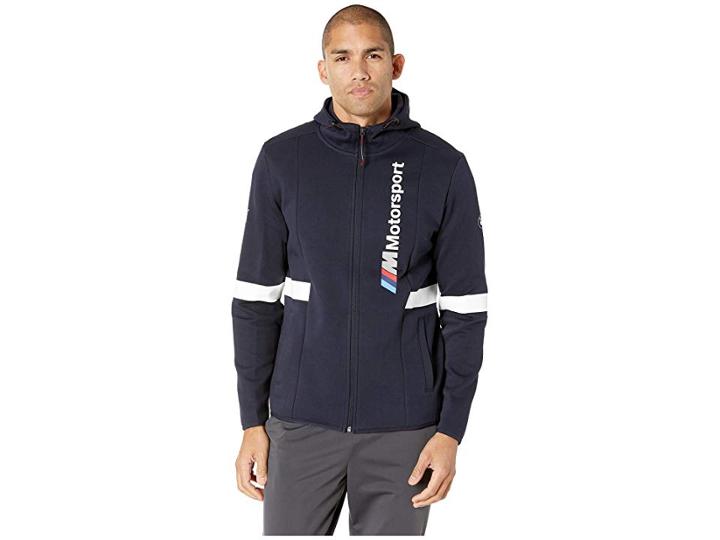 Puma Bmw Mms Hooded Sweat Jacket (team Blue) Men's Coat