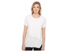 Michael Stars Jersey Double Layer Tee (white) Women's T Shirt