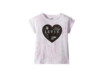 Levi's(r) Kids Rolled Sleeve Knit Tee (little Kids) (light Lilac) Girl's T Shirt