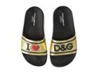 Dolce & Gabbana Kids Gold Slide (little Kid/big Kid) (gold) Girls Shoes