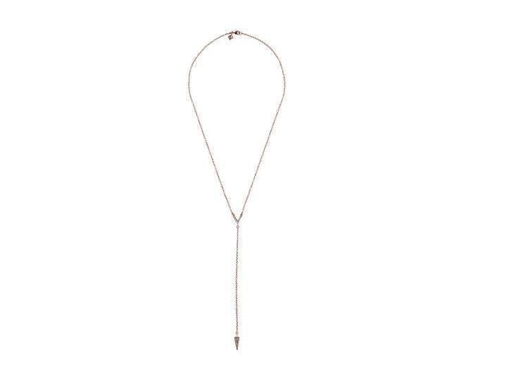 Rebecca Minkoff Crystal Cone Y Necklace (rose Gold/crystal) Necklace
