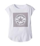 Converse Kids Color Reveal Chuck Patch Tee (little Kids) (white) Girl's T Shirt