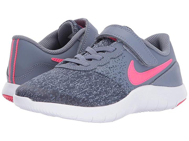 Nike Kids Flex Contact Psv (little Kid) (dark Sky Blue/racer Pink/thunder Blue) Girls Shoes