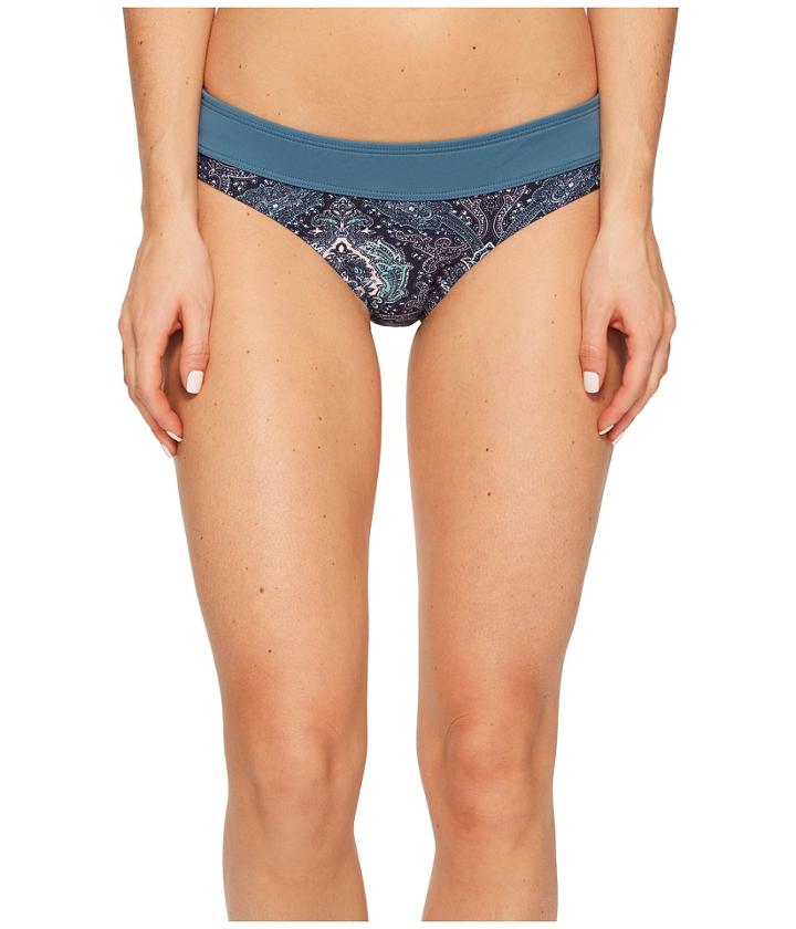 Carve Designs Catalina Bottom (indigo Paisley/indigo) Women's Swimwear