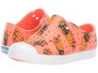 Native Kids Shoes Jefferson Print (toddler/little Kid) (popstar Pink/shell White/pineapple) Girls Shoes