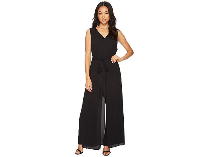Tahari By Asl Petite Flywayay Jumpsuit (black) Women's Jumpsuit & Rompers One Piece