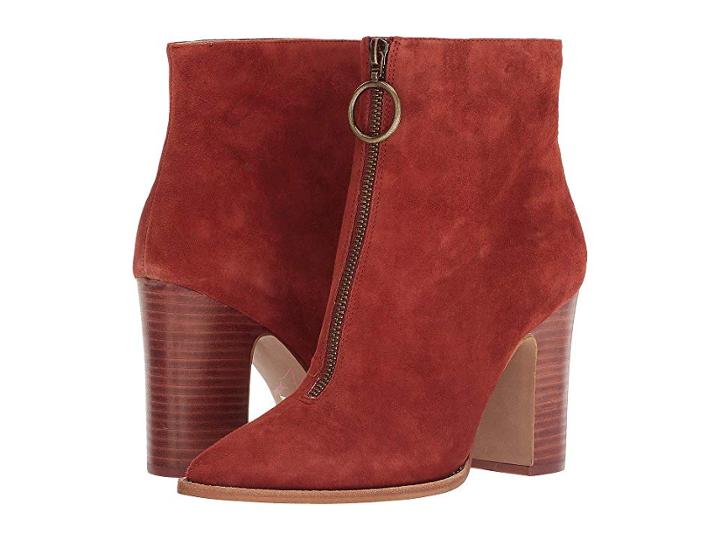 Kristin Cavallari Satine (rust Kid Suede) Women's Zip Boots