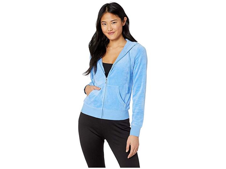 Juicy Couture Robertson Velour Jacket (celestial Sire) Women's Coat