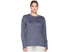 Nike Element Crew Top (sizes 1x-3x) (gridiron/ashen Slate/heather) Women's Long Sleeve Pullover