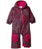Columbia Kids Hot-tot Suit (infant) (deep Blush Snow Splatter Print/collegiate Navy/deep Blush) Kid's Snow Bibs One Piece