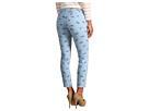 Paige - Kylie Crop Bicycle Print In Island Blue (island Blue
