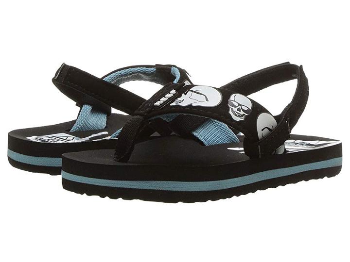 Reef Kids Ahi Color Change (infant/toddler/little Kid/big Kid) (blue Skulls) Boys Shoes
