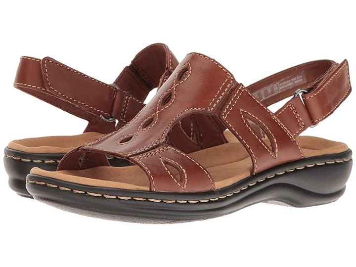 Clarks Leisa Lakelyn (tan Leather) Women's Shoes