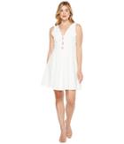 Adelyn Rae Serena Fit And Flare Dress (off-white) Women's Dress