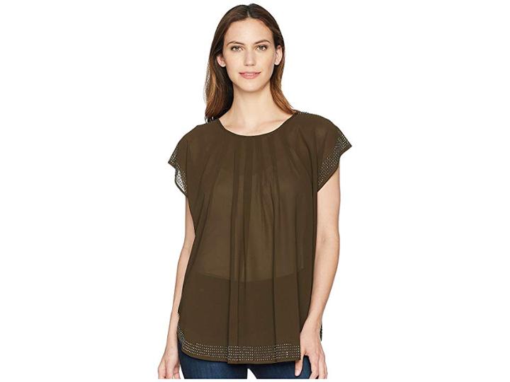 Rock And Roll Cowgirl Dolman Sleeve B4-5783 (olive) Women's Clothing