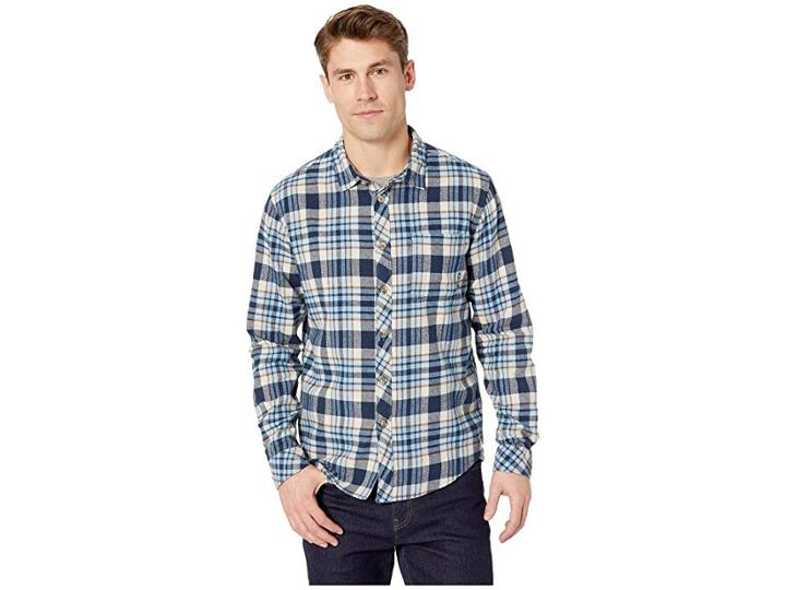 Billabong Coastline Flannel (blue) Men's Clothing