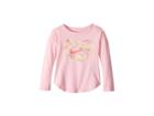 Nike Kids Doodle Heart Modern Long Sleeve Tee (toddler) (pink) Girl's T Shirt