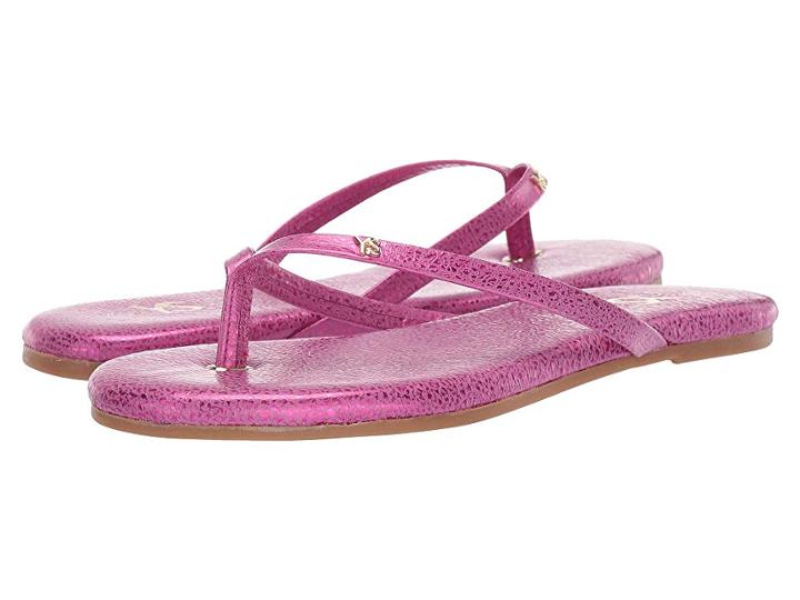 Yosi Samra Rivington (fuschia Speckled Leather) Women's Flat Shoes