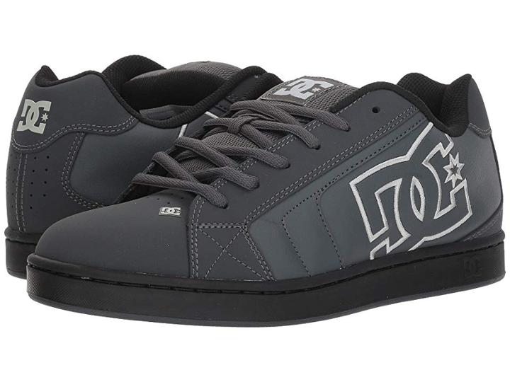 Dc Net (grey Solid) Men's Skate Shoes