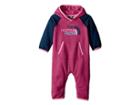 The North Face Kids Logowear One-piece (infant) (petticoat Pink/blue Wing Teal (prior Season)) Kid's Jumpsuit & Rompers One Piece