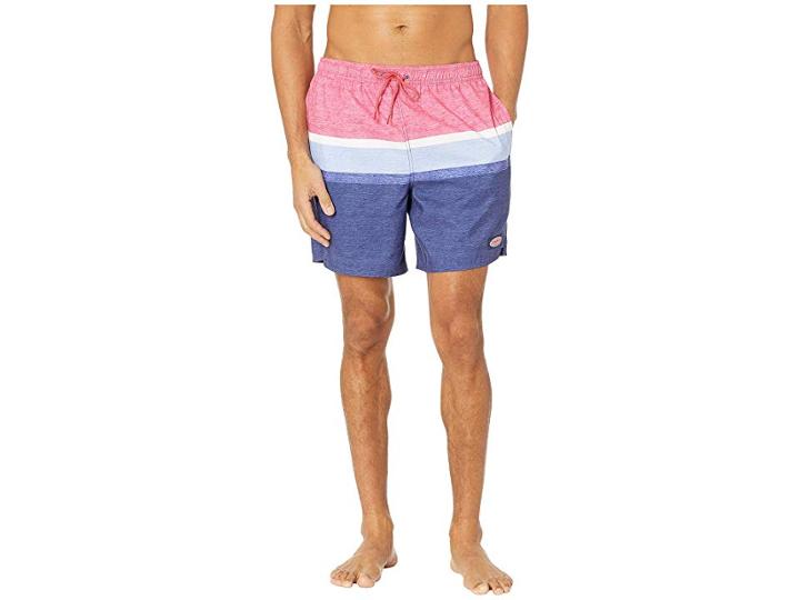 Vineyard Vines Deck Stripe Chappy Swim Trunks (marlin) Men's Swimwear