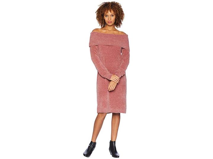 Nine West 3/4 Sleeve Off The Shoulder Shift Dress