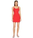 Moschino Basic Color Dress Cover-up (red) Women's Swimwear