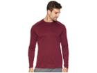 Under Armour Lighter Longer Long Sleeve Crew (dark Maroon/black) Men's Clothing