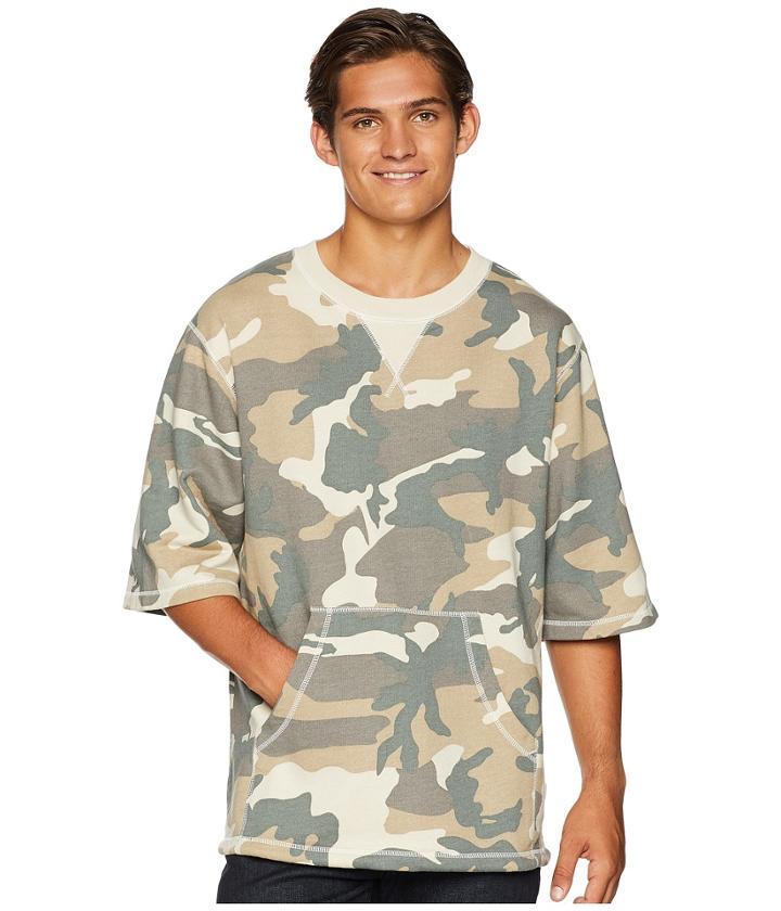 Wesc Madison Camo Pullover (light Woodland) Men's Sweatshirt