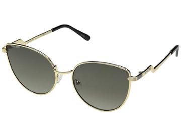 Thomas James La By Perverse Sunglasses Babygirl (gold/green Smoke Lens) Fashion Sunglasses