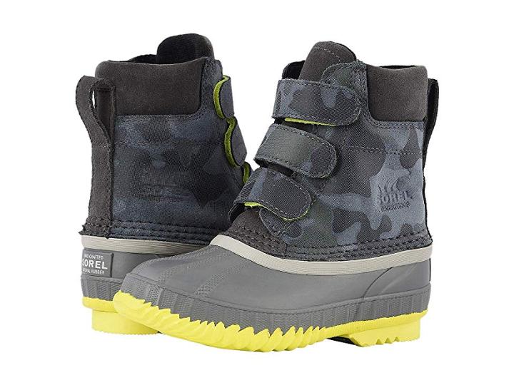 Sorel Kids Cheyannetm Ii Strap (little Kid/big Kid) (dark Grey/dove) Boys Shoes