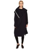 Y's By Yohji Yamamoto U-designe Sleeve Cape (black) Women's Coat