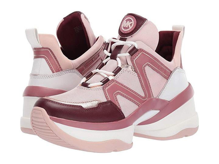 Michael Michael Kors Olympia Trainer (soft Pink) Women's Shoes
