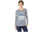 Chaser Tri-blend Jersey Long Sleeve Crew Neck Shirttail (retreat) Women's Clothing