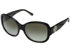 Tory Burch 0ty7108 56mm (black/white Zigzag/green Gradient) Fashion Sunglasses